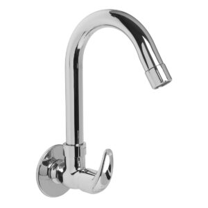 Sink Tap Foam Flow with wall flange and J-Spout (SS) - Leeva