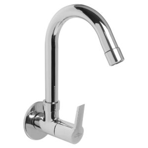 Sink Tap Foam Flow with wall flange and J-Spout (SS) - Elegant