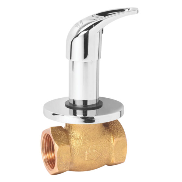 Flush Cock 25mm,1" with Sliding Wall Flange - Leeva