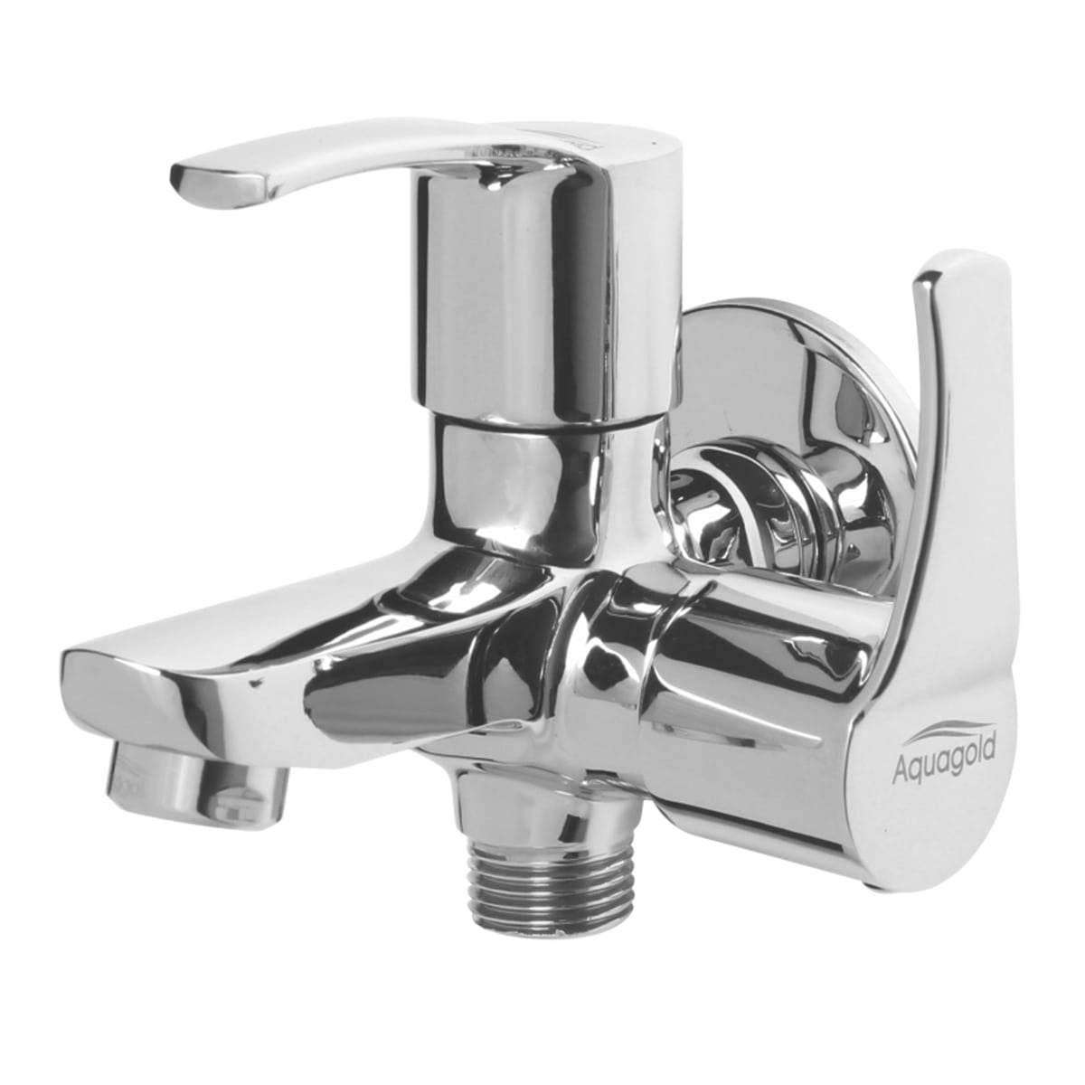 Two Way Tap FOAM FLOW with Wall Flange (Double Handle) - Riviera 1 Aqua gold Two Way Tap FOAM FLOW with Wall Flange (Double Handle) - Riviera