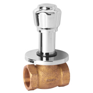 Flush Cock 25mm,1" with Sliding Wall Flange - Mini Deluxe