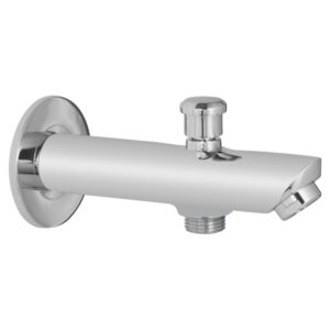 Button Spout with Wall Flange - Sleek