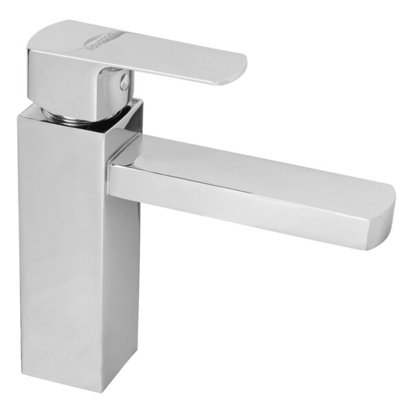 Basin Mixer Single Lever with 600mm Long Braided Hoses - Adore