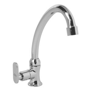 Swan Neck Pillar Cock FOAM FLOW (Brass Pipe Spout) - Apollo