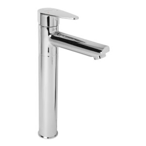 Basin Mixer Single Lever 12" FOAM FLOW with 600mm Long Braided Hoses - Amara