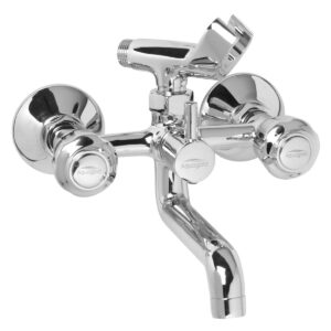 Wall Mixer 2-in-1 with Crutch/Bend FOAM FLOW (with Cartridge System) - Cloud