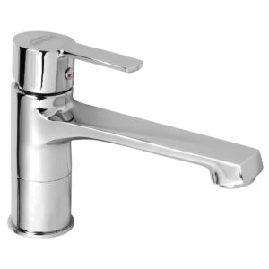 Basin Mixer Single Lever with 600mm Long Braided Hoses - Elite