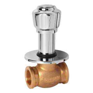 Flush Cock 25mm,1" with Sliding Wall Flange - Cloud
