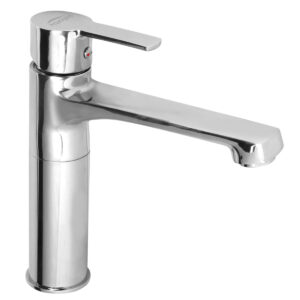Basin Mixer Single Lever 8" FOAM FLOW with 600mm Long Braided Hoses - Elite