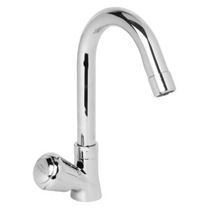 Swan Neck Pillar Cock Foam Flow with J-Spout (SS) - Fine