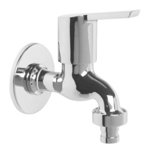 Washing Machine Bib Cock with Wall Flange - Elegant