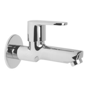 Long Nose Bib Cock FOAM FLOW with Wall Flange - Amara