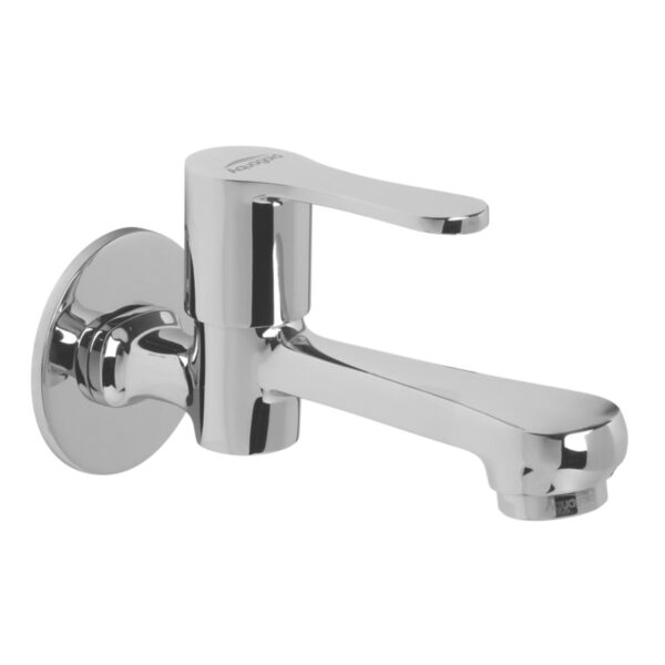 Long Nose Bib Cock FOAM FLOW with Wall Flange - Antique