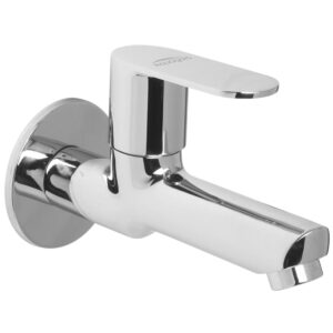 Long Nose Bib Cock FOAM FLOW with Wall Flange - Aura