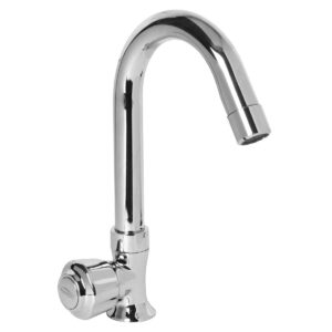 Swan Neck Pillar Cock FOAM FLOW with J-Spout (SS) - Cloud