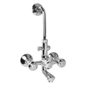 Wall Mixer 3-in-1 with Bend FOAM FLOW (with Cartridge System) - Mini Deluxe