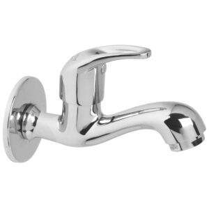 Long Nose Bib Cock FOAM FLOW with Wall Flange - Leeva