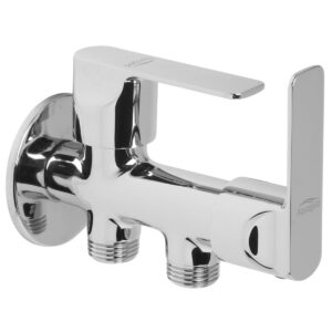 Two Way Angle Valve with Wall Flange - Mickey