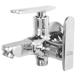 Two Way Tap FOAM FLOW with Wall Flange (Double Handle) - Sleek