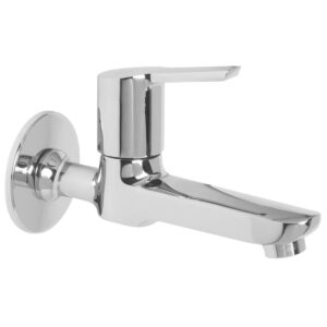 Long Nose Bib Cock FOAM FLOW with Wall Flange - Elegant