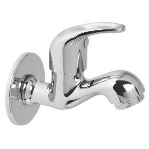 Short Bib Cock FOAM FLOW with Wall Flange - Leeva