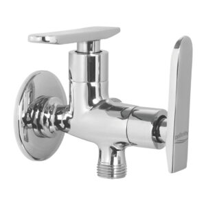 Two Way Angle Valve with Wall Flange - Sleek
