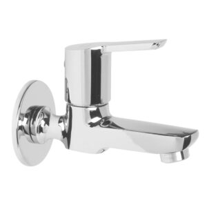 Short Bib Cock FOAM FLOW with Wall Flange - Elegant