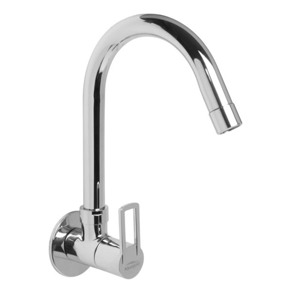 Sink Tap Foam Flow with wall flange and Long Spout (SS)- Aarvi