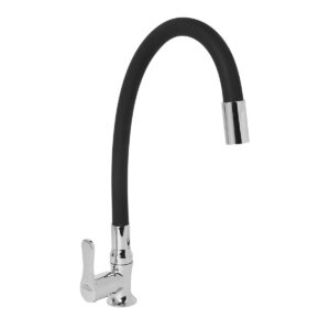 Swan Neck Pillar Cock Foam Flow with Flexible Spout (SF) - Antique