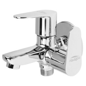 Two Way Tap Foam Flow with Wall Flange (Double Handle) - Aura