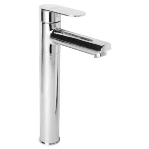 Basin Mixer Single Lever 12" FOAM FLOW with 600mm Long Braided Hoses - Aura