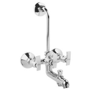 Wall Mixer 3-in-1 with Bend FOAM FLOW (with Cartridge System) - Evara