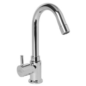 Swan Neck Pillar Cock Foam flow with J-Spout (SS) - X-plore