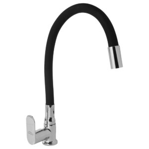 Swan Neck Pillar Cock Foam Flow with Flexible Spout (SF) - Aura