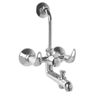 Wall Mixer 3-in-1 with Bend FOAM FLOW (with Cartridge System) - Leeva