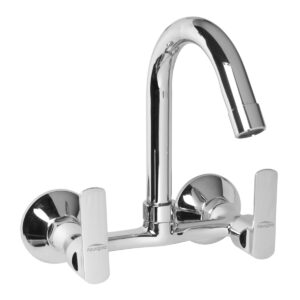 Sink Tap Foam Flow with wall flange and J-Spout (SS) - Mickey
