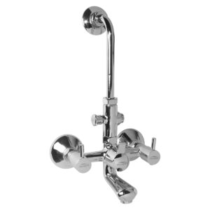 Wall Mixer 3-in-1 with Bend FOAM FLOW (with Cartridge System) - Shine