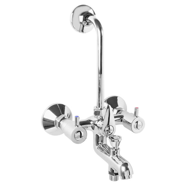 Wall Mixer 3-in-1 with Bend FOAM FLOW (with Cartridge System) - X-plore
