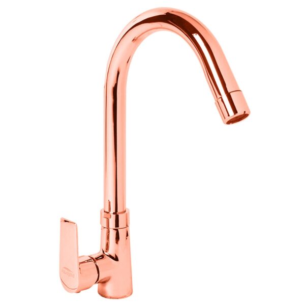 Swan Neck Pillar Cock with Base Flange (Uplift System) - Up-Lift Range