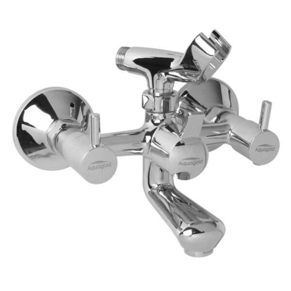 Wall Mixer 2-in-1 with Crutch/Bend FOAM FLOW (with Cartridge System) - Shine