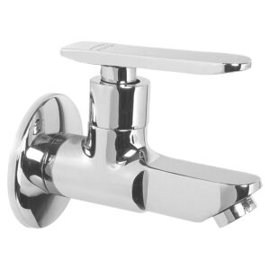 Short Bib Cock FOAM FLOW with Wall Flange - Sleek