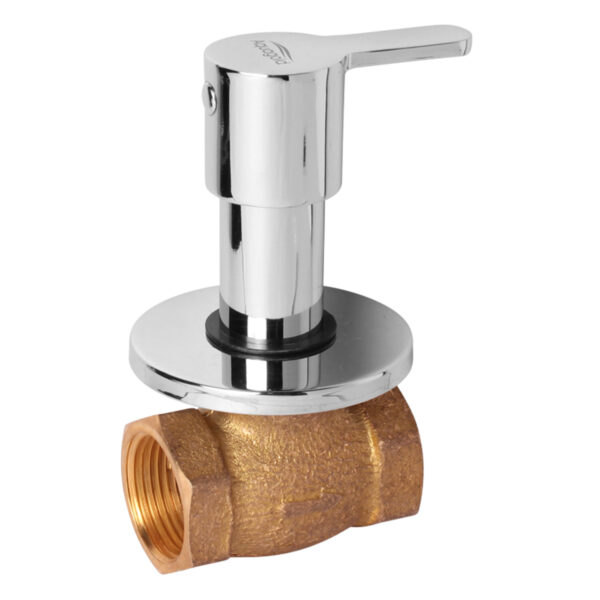 Flush Cock 25mm. 1" with Sliding Wall Flange - Divine