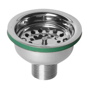 S.S. Waste Cup For Sink (Heavy)  - C.P. Drainers & Plug