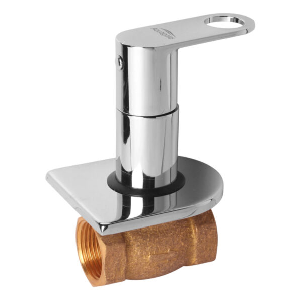 Flush Cock 25mm, 1" with Sliding Wall Flange - Prime
