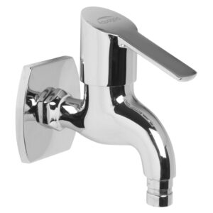 Washing Machine Bib Cock with Wall Flange - Elite