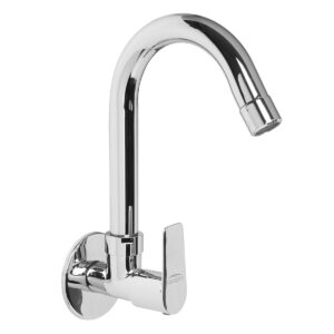 Sink Tap Foam Flow with wall flange and J-Spout (SS) - Vogue