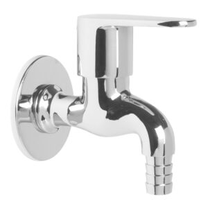 Nozzle Short Bib Cock with Wall Flange - Amara