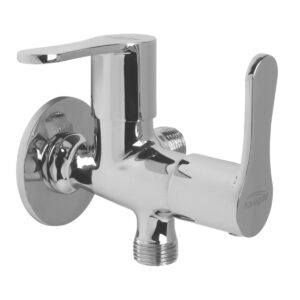 Two Way Angle Valve with Wall Flange - Antique