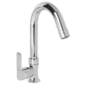 Swan Neck Pillar Cock Foam Flow with J-Spout (SS) - Mickey