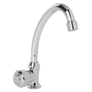 Swan Neck Pillar Cock FOAM FLOW (Brass Pipe Spout) - Mini Deluxe